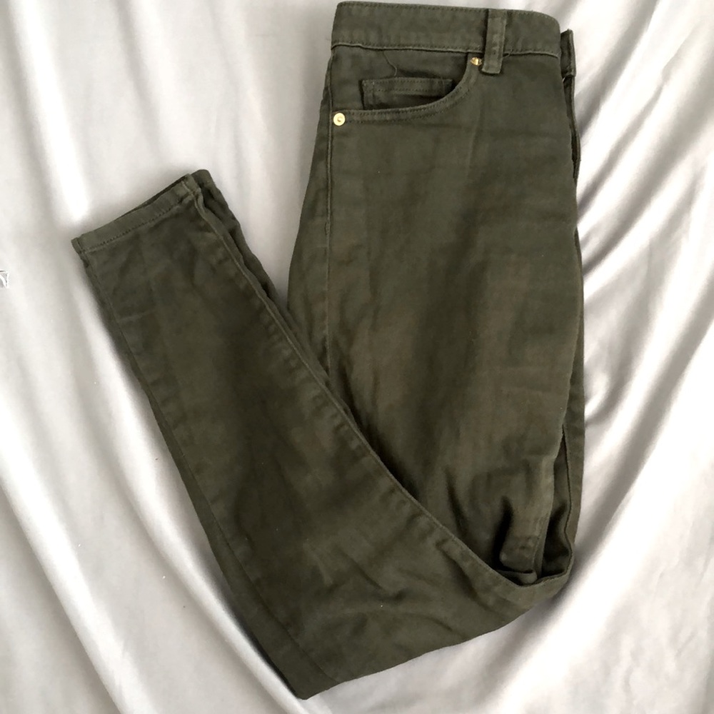 Military green jeans